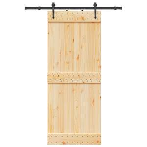 Posuvné dveře NARVIK Přirozená a černá 85 x 210 cm (152,5 cm) - obrázek 4