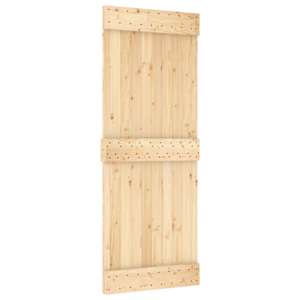 vidaXL Libisev uks NARVIK Naturaalne ja must 85 x 210 cm (213,5 cm)