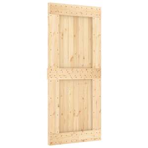 vidaXL Libisev uks NARVIK 90 x 210 cm (213,5 cm) Naturaalne ja must