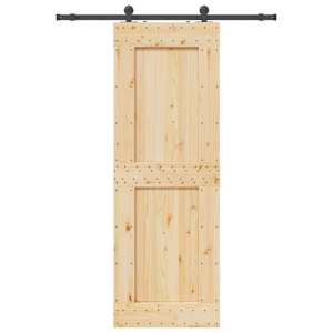 Posuvné dveře NARVIK Přirozená a černá 80 x 210 cm (152,5 cm) - obrázek 4
