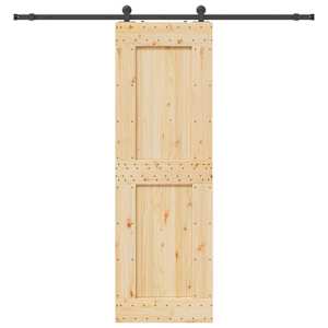 Posuvné dveře NARVIK Přirozená a černá 70 x 210 cm (213,5 cm) - obrázek 4