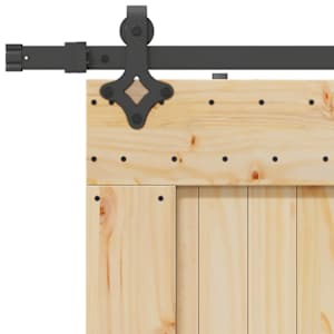 Posuvné dveře NARVIK Přirozená a černá 85 x 210 cm (152,5 cm) - obrázek 7