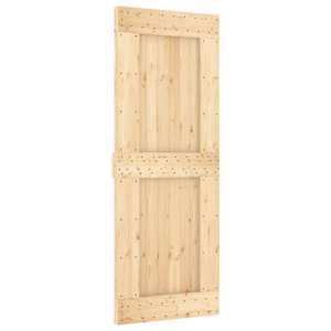 vidaXL Libisev uks NARVIK Naturaalne ja must 80 x 210 cm (152,5 cm)