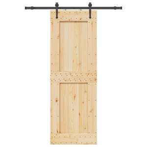 Posuvné dveře NARVIK Přirozená a černá 80 x 210 cm (152,5 cm) - obrázek 4