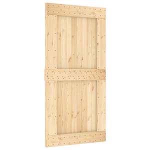 vidaXL Libisev uks NARVIK Naturaalne ja must 100 x 210 cm (213,5 cm)
