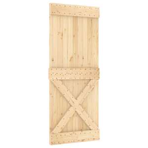vidaXL Libisev uks NARVIK 85 x 210 cm (152,5 cm) Naturaalne ja must