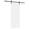 vidaXL Libisev uks 83 x 202 cm Toekas m&auml;nnipuit Valge ja must