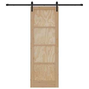 Posuvné dveře Přirozená a černá 73,5 x 211 cm - obrázek 4