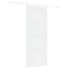 vidaXL Libisev uks 83 x 202 cm Toekas m&auml;nnipuit Valge