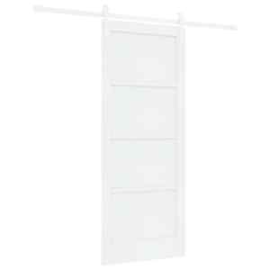 vidaXL Libisev uks 83 x 202 cm Toekas m&auml;nnipuit Valge