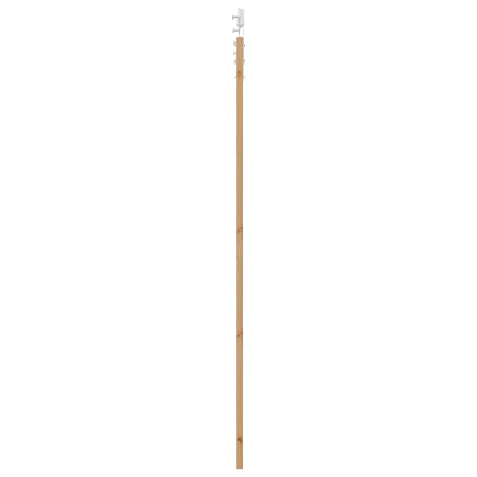 Drsna vrata Naravna in bela 83 x 232 cm Trdna borovina - slika 5