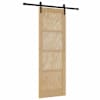 vidaXL Libisev uks Naturaalne 73,5 x 211 cm Toekas m&auml;nnipuit