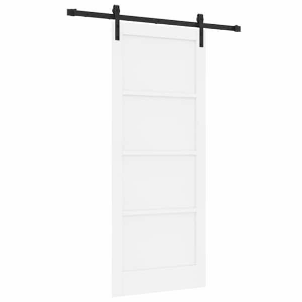 vidaXL Libisev uks Valge 83 x 202 cm Toekas m&auml;nnipuit