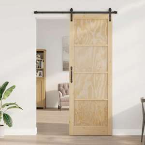 Posuvné dveře Přírodní 83 x 232 cm Masivní borovicové dřevo - obrázek 3