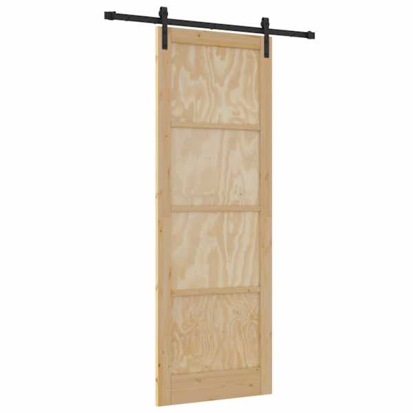 vidaXL Libisev uks Naturaalne 83 x 232 cm Toekas m&auml;nnipuit