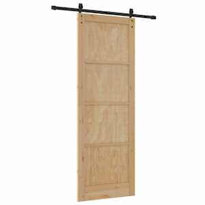 Posuvné dveře Přírodní 83 x 232 cm Masivní borovicové dřevo - obrázek 6