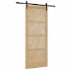 vidaXL Libisev uks Naturaalne 86 x 211 cm Toekas m&auml;nnipuit
