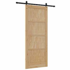 Posuvné dveře Přírodní 86 x 211 cm Masivní borovicové dřevo - obrázek 6