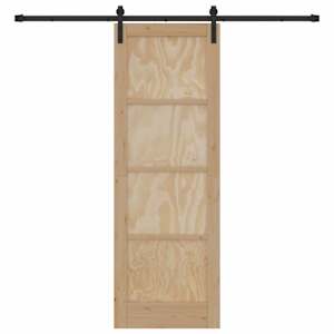 Posuvné dveře Přírodní 73,5 x 211 cm Masivní borovicové dřevo - obrázek 4