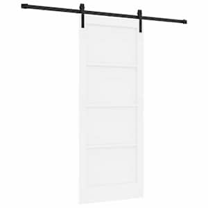 vidaXL Libisev uks Valge 83 x 202 cm Toekas m&auml;nnipuit