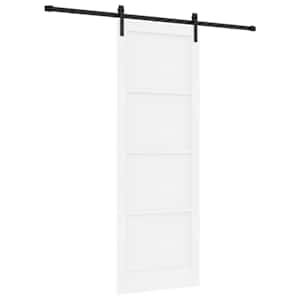 vidaXL Libisev uks Valge 83 x 232 cm Toekas m&auml;nnipuit