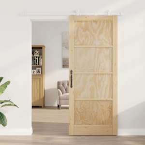 Posuvné dveře Přírodní a bílá 86 x 211 cm - obrázek 3