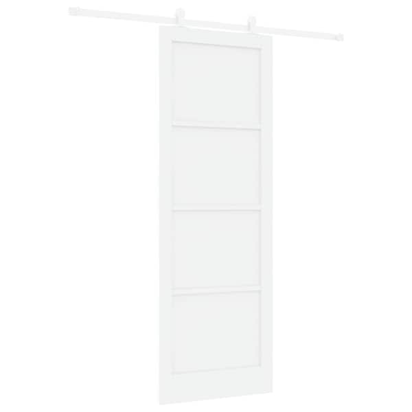 vidaXL Libisev uks Valge 83 x 232 cm Toekas m&auml;nnipuit