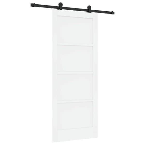 vidaXL Libisev uks ORKDAL 83 x 202 cm Toekas m&auml;nnipuit Valge