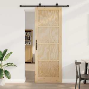 Drsna vrata ORKDAL Naravna 83 x 232 cm Trdna borovina