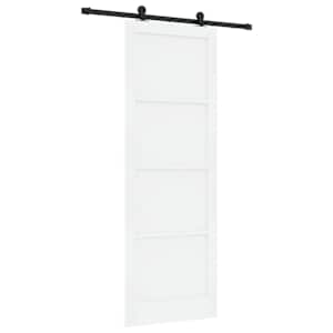 vidaXL Libisev uks ORKDAL 83 x 232 cm Toekas m&auml;nnipuit Valge