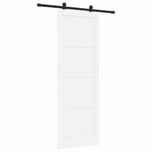 Posuvné dveře ORKDAL Bílá 83 x 232 cm Masivní borovicové dřevo - obrázek 6