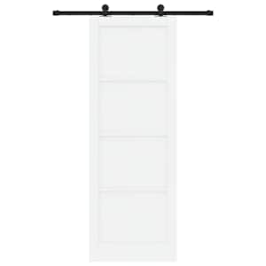 Posuvné dveře ORKDAL Bílá 83 x 232 cm Masivní borovicové dřevo - obrázek 4