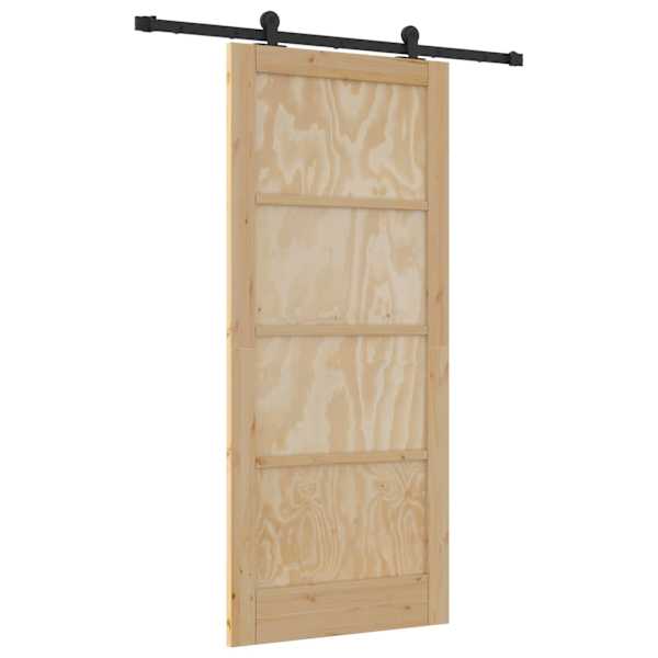 vidaXL Libisev uks ORKDAL 86 x 198,5 cm Toekas m&auml;nnipuit Naturaalne