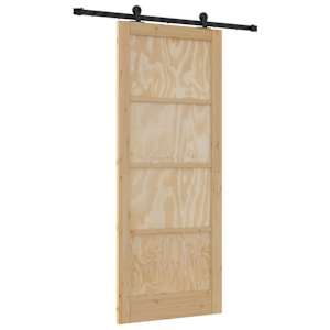 vidaXL Libisev uks ORKDAL 86 x 211 cm Toekas m&auml;nnipuit Naturaalne