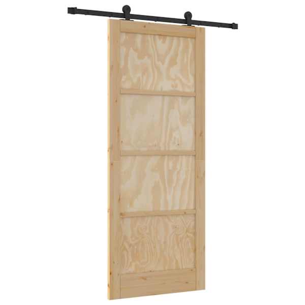 vidaXL Libisev uks ORKDAL 86 x 211 cm Toekas m&auml;nnipuit Naturaalne