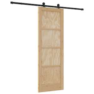 vidaXL Libisev uks ORKDAL 73,5 x 211 cm Toekas m&auml;nnipuit Naturaalne