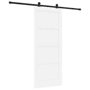 Posuvné dveře ORKDAL Bílá 83 x 202 cm Masivní borovicové dřevo - obrázek 6