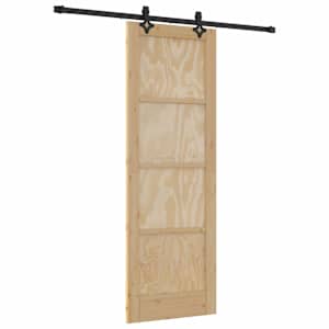 Posuvné dveře Přirozená a černá 73,5 x 211 cm - obrázek 2