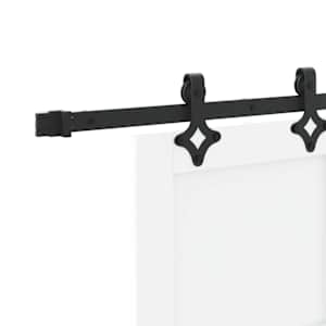 Posuvné dveře Bílá a černá 83 x 202 cm Masivní borovicové dřevo - obrázek 10