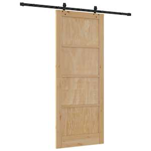 Posuvné dveře Přirozená a černá 86 x 211 cm - obrázek 6