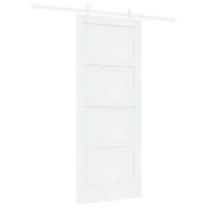 vidaXL Libisev uks Valge 83 x 202 cm Toekas m&auml;nnipuit