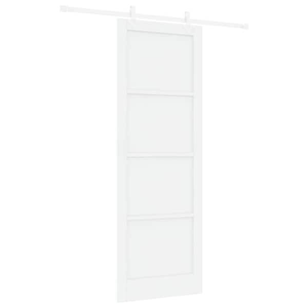 vidaXL Libisev uks Valge 83 x 232 cm Toekas m&auml;nnipuit
