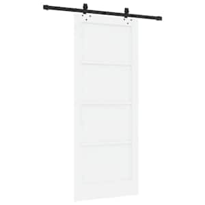 Posuvné dveře ORKDAL Bílá 83 x 202 cm Masivní borovicové dřevo - obrázek 6