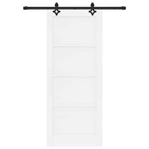 Posuvné dveře ORKDAL Bílá 83 x 202 cm Masivní borovicové dřevo - obrázek 4