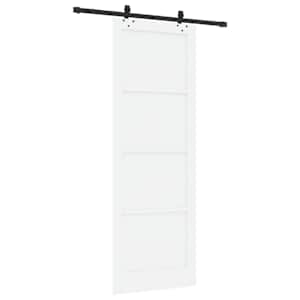 Posuvné dveře ORKDAL Bílá 83 x 232 cm Masivní borovicové dřevo - obrázek 8