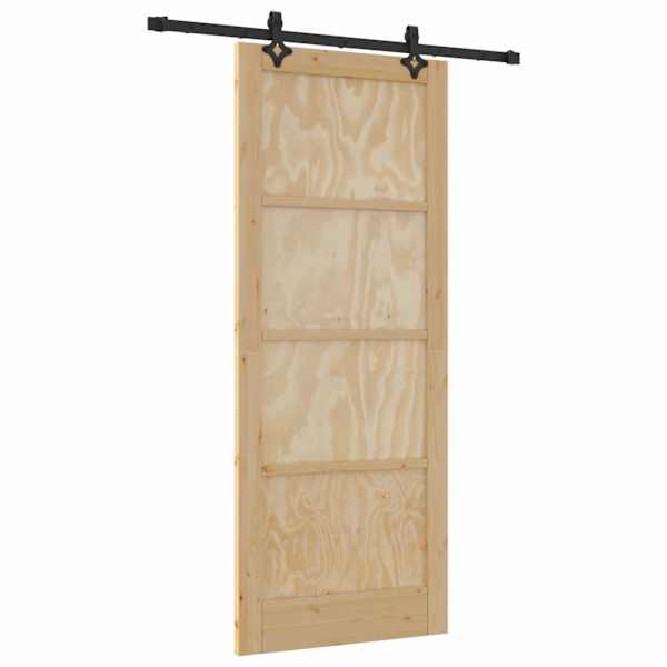 vidaXL Libisev uks ORKDAL 86 x 211 cm Toekas m&auml;nnipuit Naturaalne