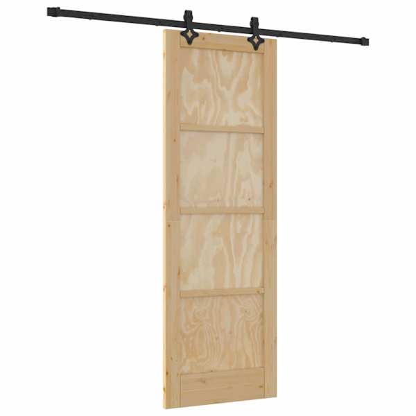 vidaXL Libisev uks ORKDAL 73,5 x 211 cm Toekas m&auml;nnipuit Naturaalne
