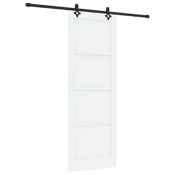 vidaXL Libisev uks ORKDAL 83 x 232 cm Toekas m&auml;nnipuit Valge