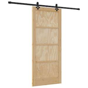vidaXL Libisev uks ORKDAL 86 x 198,5 cm Toekas m&auml;nnipuit Naturaalne