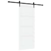 vidaXL Libisev uks ORKDAL 83 x 202 cm Toekas m&auml;nnipuit Valge ja must